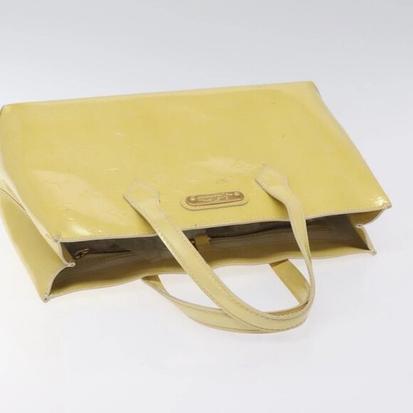 LOUIS VUITTON Monogram Vernis Wilshire PM Hand Bag Broncorail - Picture 6 of 15